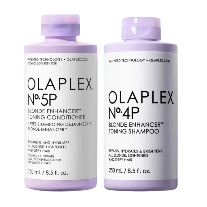 OLAPLEX No.5P + 4P Tonujący Szampon i Odżywka do Włosów Blond - 2x 250ml