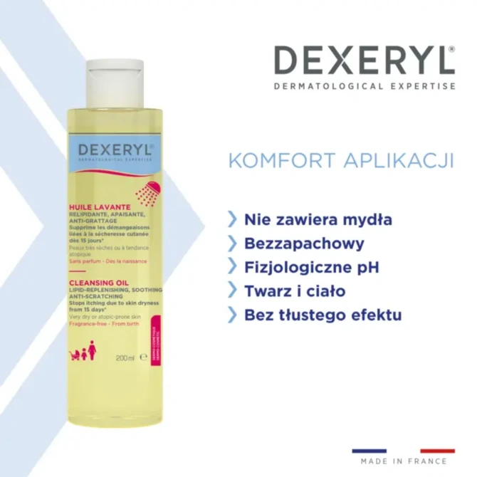 DEXERYL Olejek Myjący Do Skóry Suchej, Atopowej – 200ml (id: 35989)
