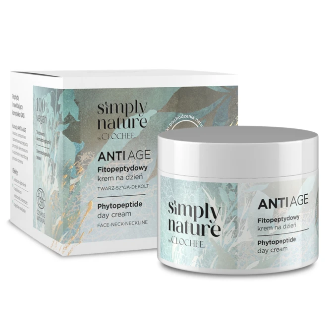 SIMPLY NATURE by Clochee ANTI AGE Fitopeptydowy Krem Na Dzień - 50ml