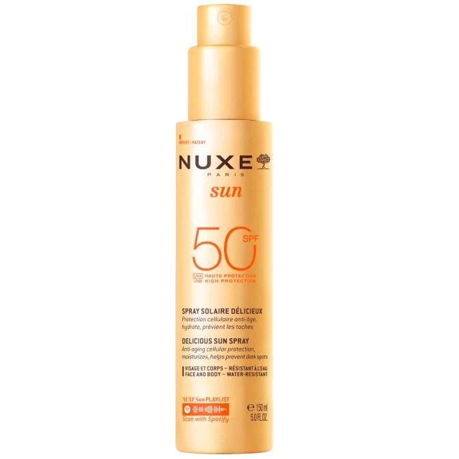 NUXE Sun Mleczko do opalania do twarzy i ciała (w sprayu) SPF50 - 150 ml (id: 1702)