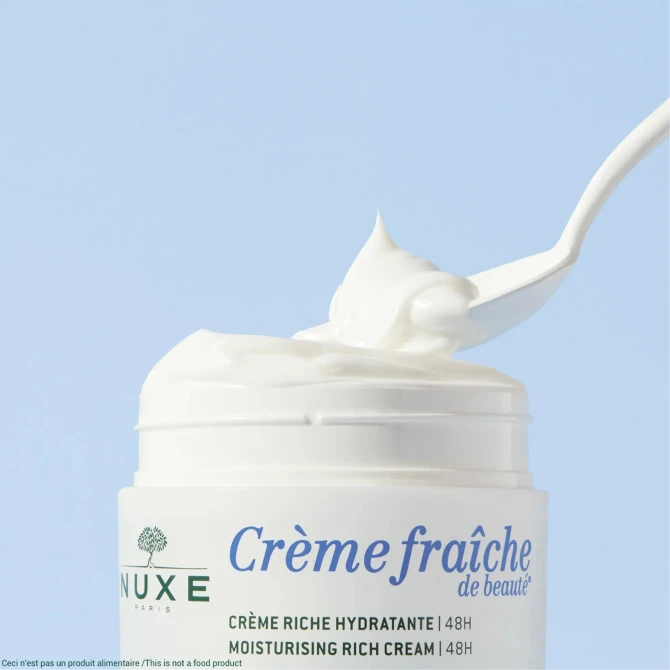 NUXE CREME FRAICHE De Beaute Bogaty Krem Nawilżający 48h - skóra sucha - 50ml