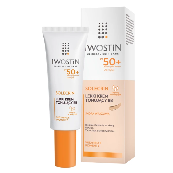 IWOSTIN SOLECRIN Lekki Krem Tonujący BB SPF50+ - 30ml (id: 62562)