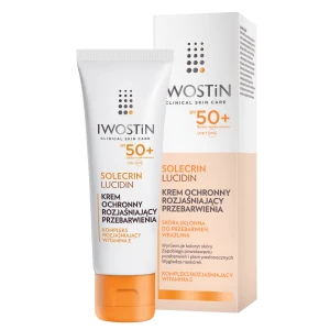 IWOSTIN SOLECRIN LUCIDIN Krem Ochronny Rozjaśniający Przebarwienia SPF50+ 50ml