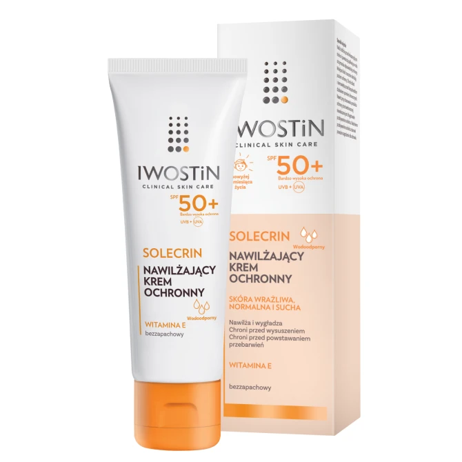 IWOSTIN SOLECRIN Nawilżający Krem Ochronny SPF 50+ Skóra Wrażliwa - 50ml (id: 62377)