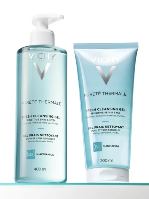 VICHY PURETÉ THERMALE Odświeżający Żel Do Mycia Twarzy - 400ml (id: 54540)