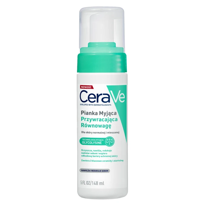 CERAVE Pianka Myjąca Przewracająca Równowagę Skórze dla skóry mieszanej - 148ml (id: 68103)