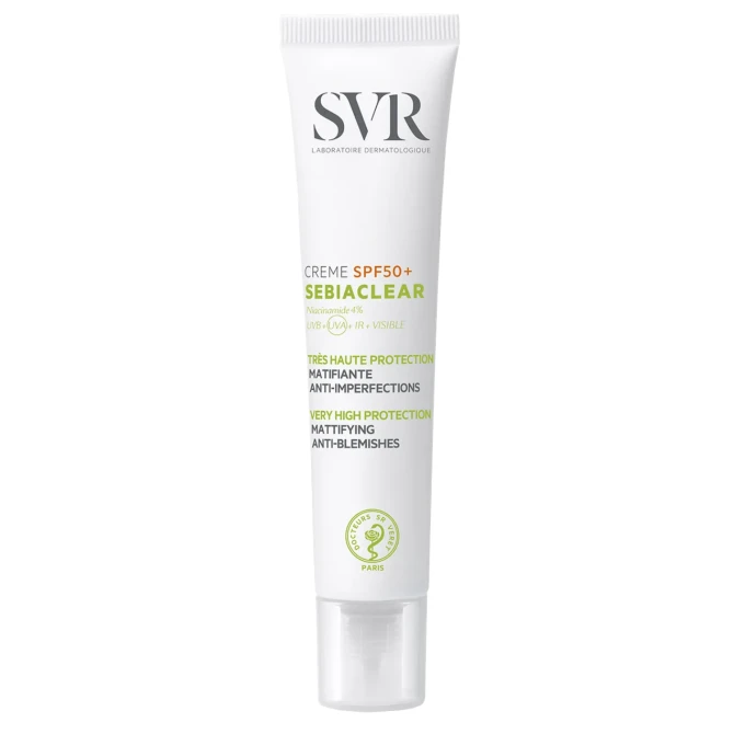 SVR SEBIACLEAR Ochronny Krem SPF50+ Do Skóry Trądzikowej - 40ml (id: 3246)