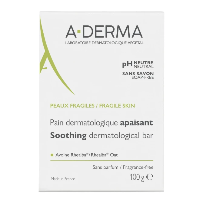 A-DERMA Łagodząca Kostka Dermatologiczna Do Mycia - 100g