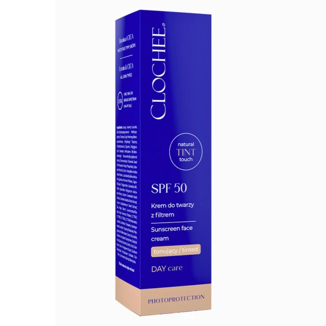 CLOCHEE Tonujący Krem Do Twarzy Z filtrem SPF50 - 50ml
