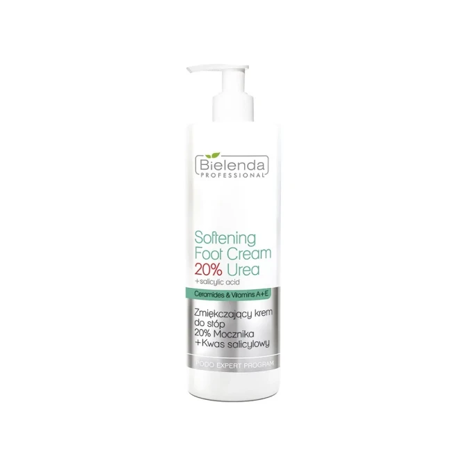 BIELENDA PROFESSIONAL Softening Foot Cream 20% Urea zmiękczający krem do stóp 20% Mocznika + Kwas Salicylowy - 500ml