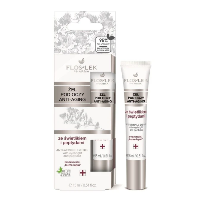 Floslek Żel pod oczy anti-aging ze świetlikiem i peptydami 15ml (id: 37)