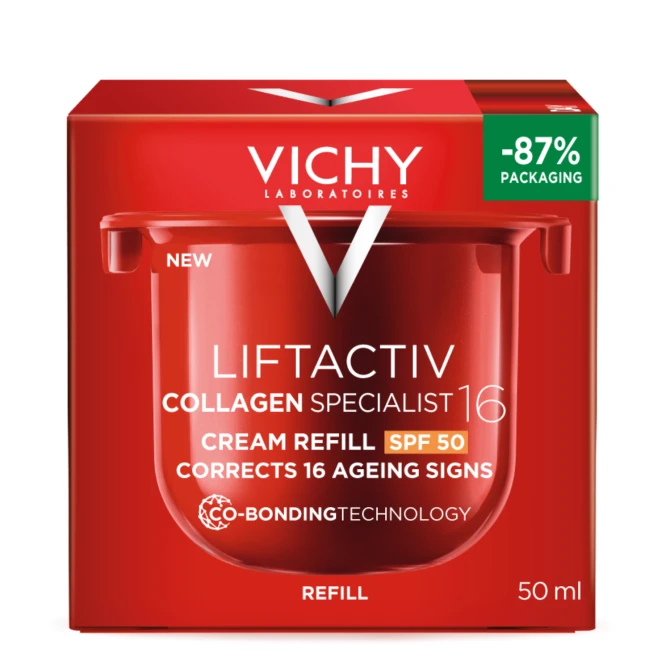 VICHY LIFTACTIV Collagen Specialist 16 Przeciwzmarszczkowy Krem SPF50 - 50ml REFILL (Uzupełnienie)
