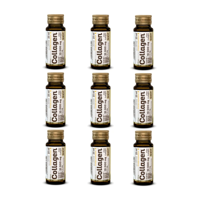 ZESTAW 9 szt x 25 ml OLIMP kolagen COLLAGEN SHOT Smak Ananasowy.png
