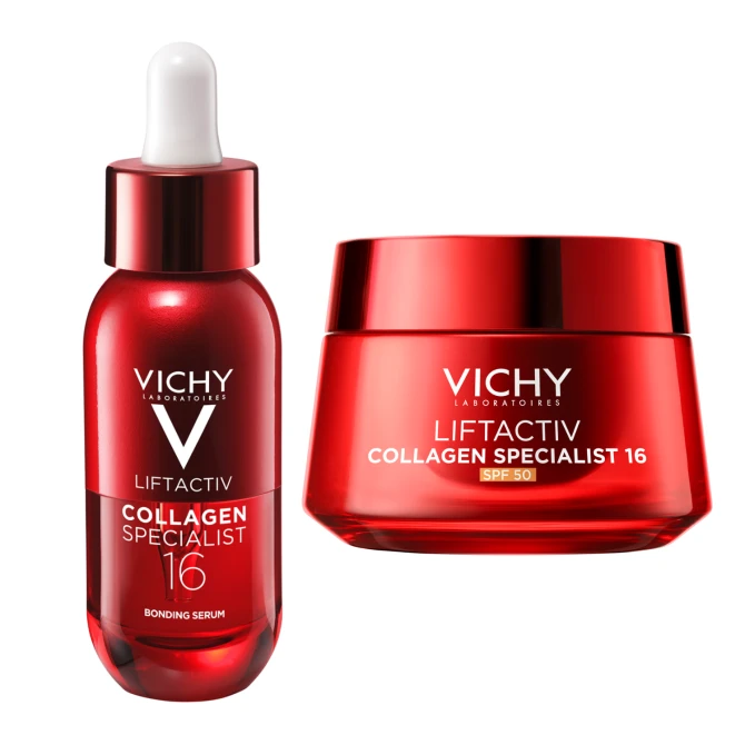 VICHY LIFTACTIV Collagen Specialist 16 Zestaw: Przeciwzmarszczkowe Serum 30ml + Krem SPF 50 50ml