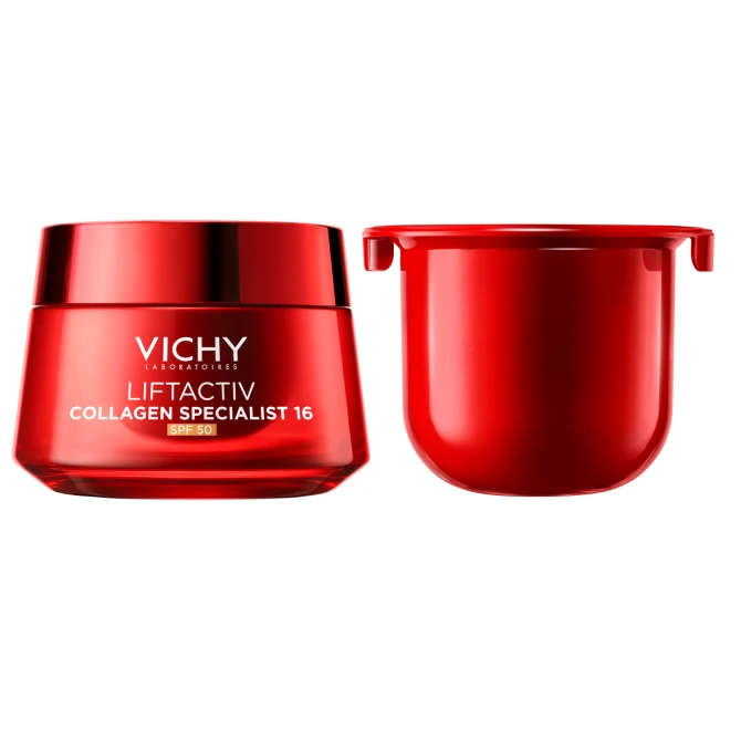 VICHY LIFTACTIV Collagen Specialist 16 Zestaw: Krem Na Dzień SPF 50 50ml + Wkład Uzupełniający REFILL 50ml