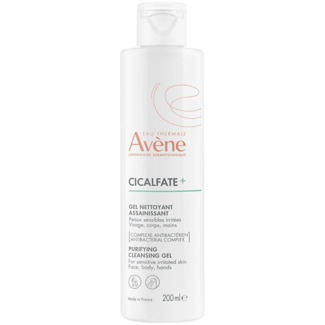 AVÈNE Eau Thermale Cicalfate+ Oczyszczający Żel Do Mycia - 200ml