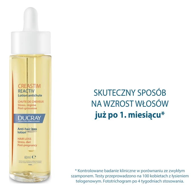DUCRAY CREASTIM REACTIV Płyn Przeciw Wypadaniu Włosów - 60ml