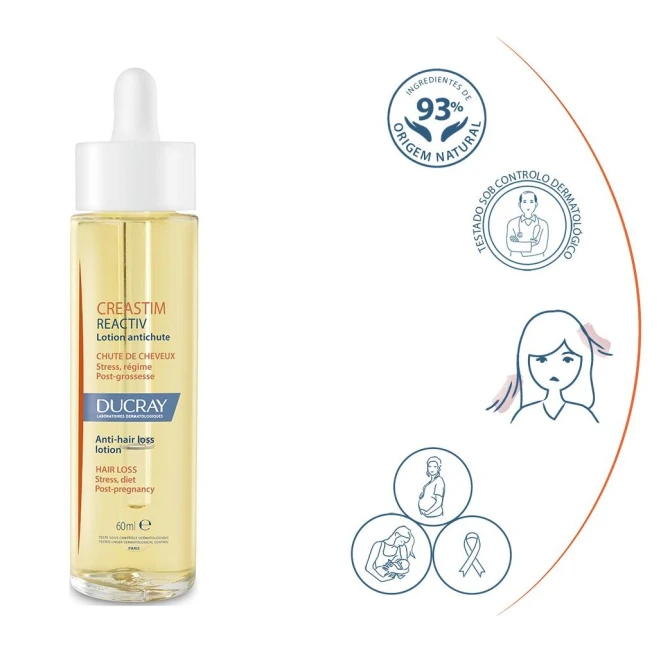 DUCRAY CREASTIM REACTIV Płyn Przeciw Wypadaniu Włosów - 60ml