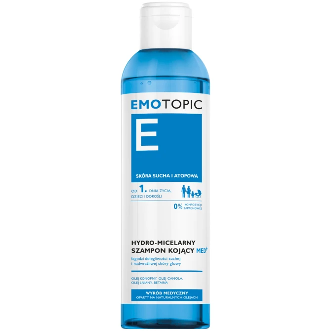 EMOTOPIC Hydro-Micelarny Szampon Kojący Med + - 250ml