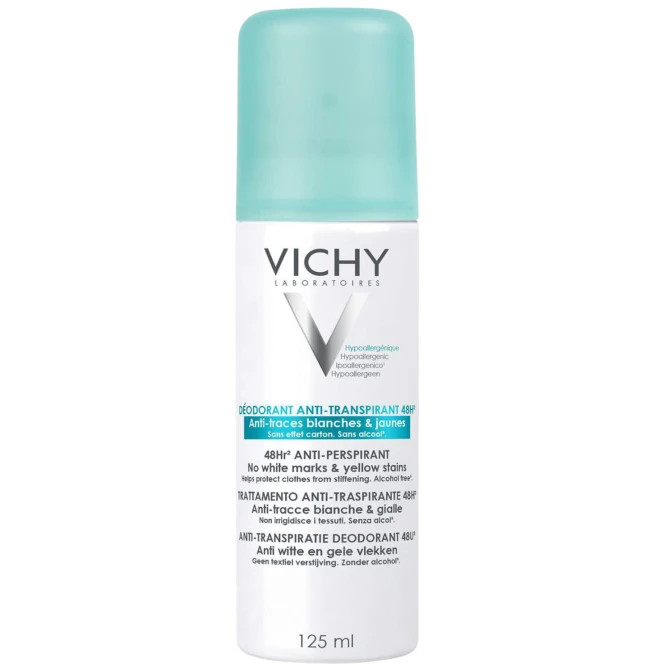 VICHY DEODORANT DERMO-TOLERANCE [48h] Antyperspirant W Sprayu Przeciw Śladom - 125ml (id: 44906)