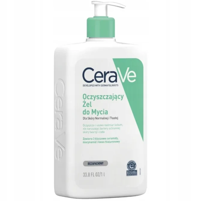 CERAVE Oczyszczający Żel Do Mycia Skóry Normalnej I Tłustej - 1000ml (id: 44897)