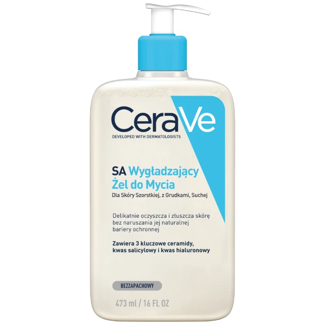 CERAVE SA Żel Wygładzający Do Mycia Z Kwasem Salicylowym Do Skóry Szorstkiej I Suchej - 473ml (id: 2678)