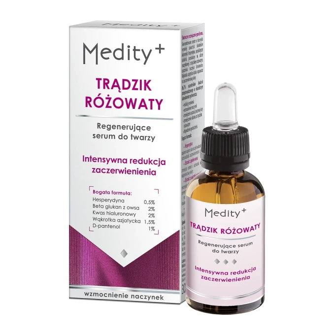 Medity+ Trądzik Różowaty regenerujące serum do twarzy - 30ml (id: 72168)