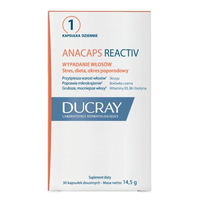 DUCRAY ANACAPS REACTIV Suplement diety - 30 kapsułek (id: 72480)