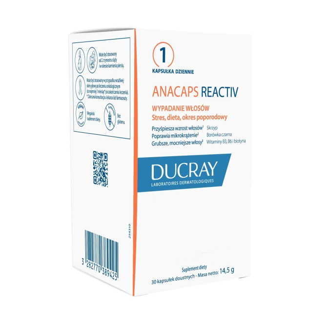 DUCRAY ANACAPS REACTIV Suplement diety - 30 kapsułek (id: 72480)