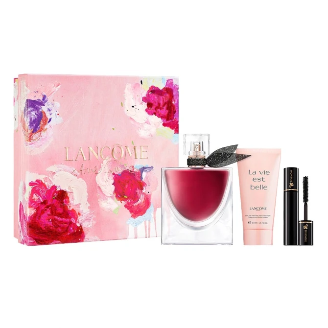 Lancome La Vie Est Belle L'Elixir zestaw woda perfumowana spray 50ml + balsam do ciała 50ml + tusz do rzęs 2ml