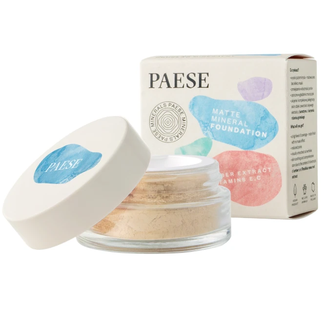 PAESE Minerals matujący podkład mineralny 100N Light Beige 7g (id: 4126)