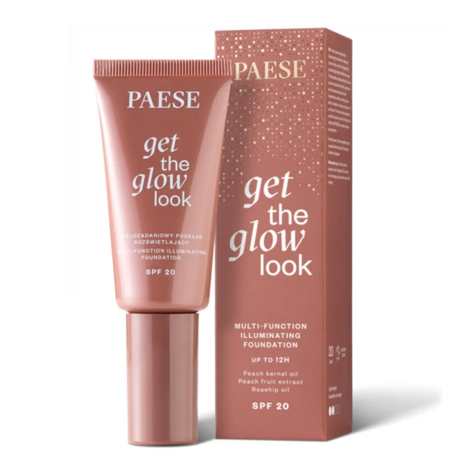 PAESE Get The Glow Look wielozadaniowy podkład rozświetlający 2N Sand Beige 30ml (id: 64139)