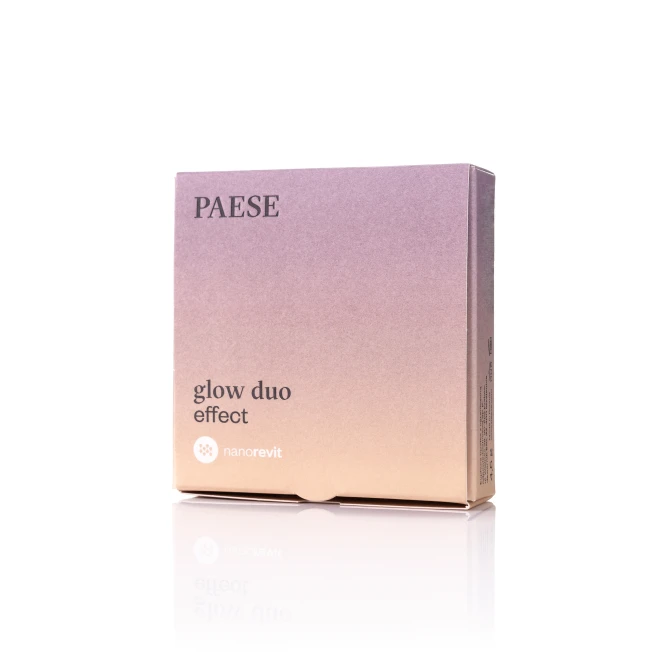 PAESE Nanorevit Glow Duo Effect puder rozświetlający i róż do policzków 100 4.5g (id: 7168)