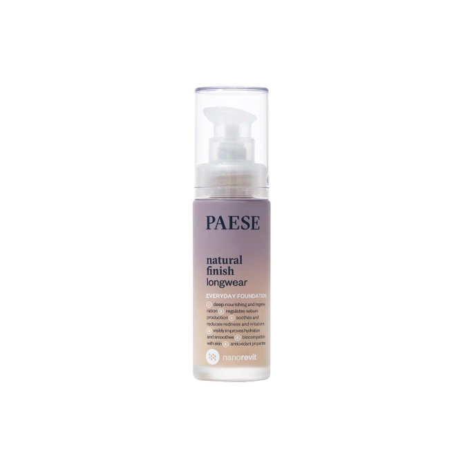 PAESE Nanorevit Natural Finish Longwear Everyday Foundation długotrwały podkład o naturalnym wykończeniu 1.5 Nude 30ml (id: 42780)