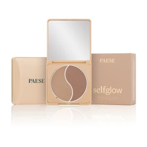 PAESE Self Glow Bronzing Powder prasowany puder brązujący Medium 6g