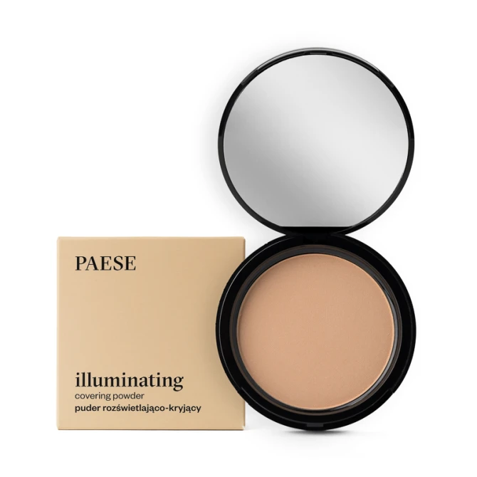 PAESE Iluminating Covering Powder puder rozświetlająco-kryjący 4C Opalony 9g (id: 10961)