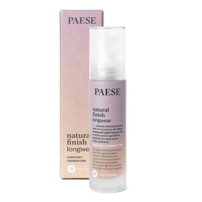 PAESE Nanorevit Natural Finish Longwear Everyday Foundation długotrwały podkład o naturalnym wykończeniu 06 Honey 30ml (id: 72707)
