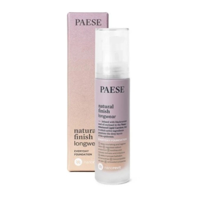 PAESE Nanorevit Natural Finish Longwear Everyday Foundation długotrwały podkład o naturalnym wykończeniu 05 Natural 30ml (id: 72708)