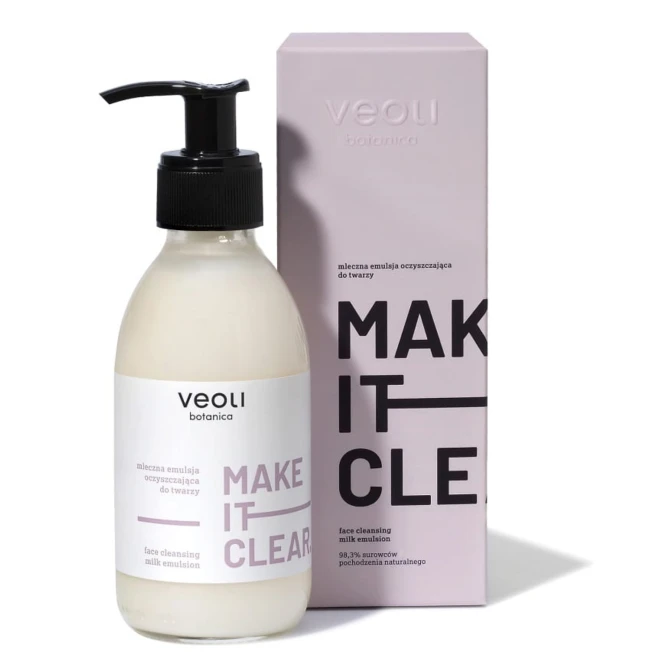 VEOLI BOTANICA Make It Clear mleczna emulsja oczyszczająca do twarzy - 200ml (id: 34507)