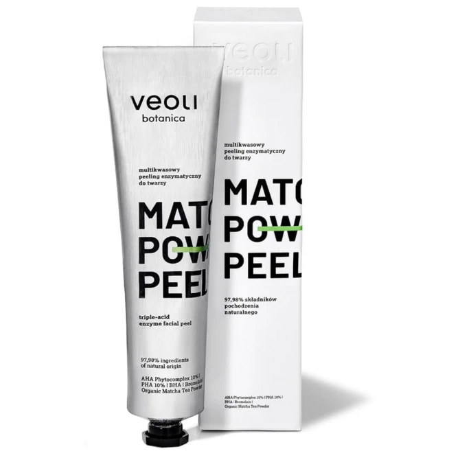 VEOLI BOTANICA Matcha Power Peel multikwasowy peeling enzymatyczny do twarzy - 75ml (id: 34515)