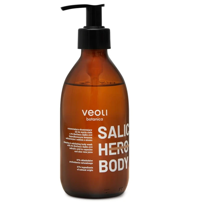 VEOLI BOTANICA Salic Hero Body oczyszczająco-złuszczający żel do mycia ciała - 280ml (id: 38329)