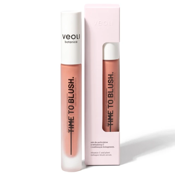 VEOLI BOTANICA Time To Blush kremowy róż do policzków z witaminą C i roślinnym kolagenem - 10ml (id: 59532)