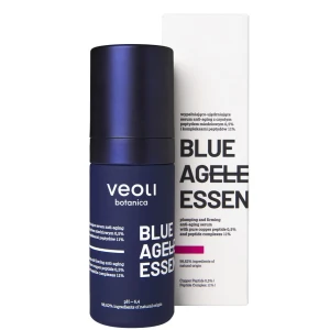 VEOLI BOTANICA Blue Ageless Essence wypełniająco-ujędrniające serum anti-aging z czystym peptydem miedziowym 0.5% i kompleksami peptydów 11% - 30ml