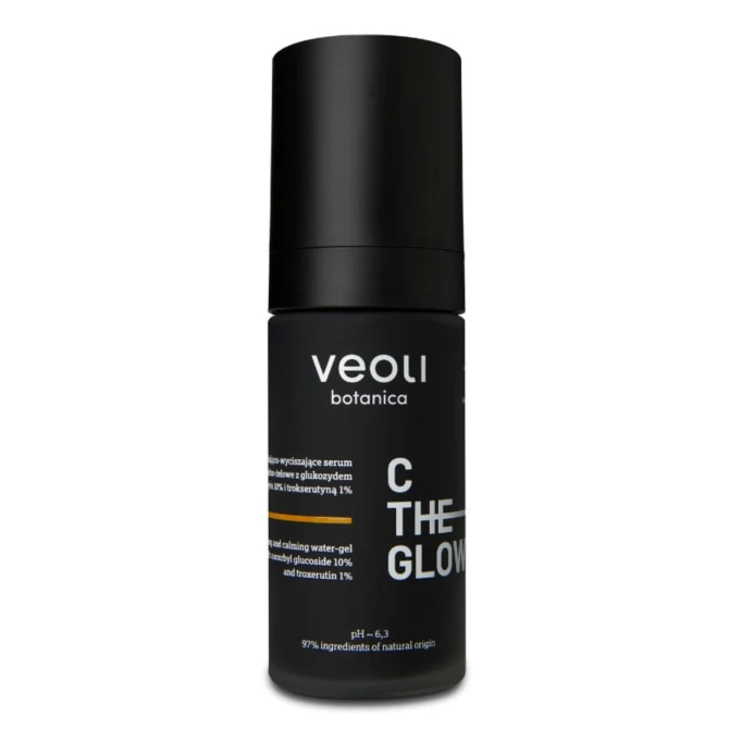VEOLI BOTANICA C The Glow rozjaśniająco-wyciszające serum wodno-żelowe z glukozydem askorbylu 10% i trokserutyną 1% - 30ml (id: 61659)