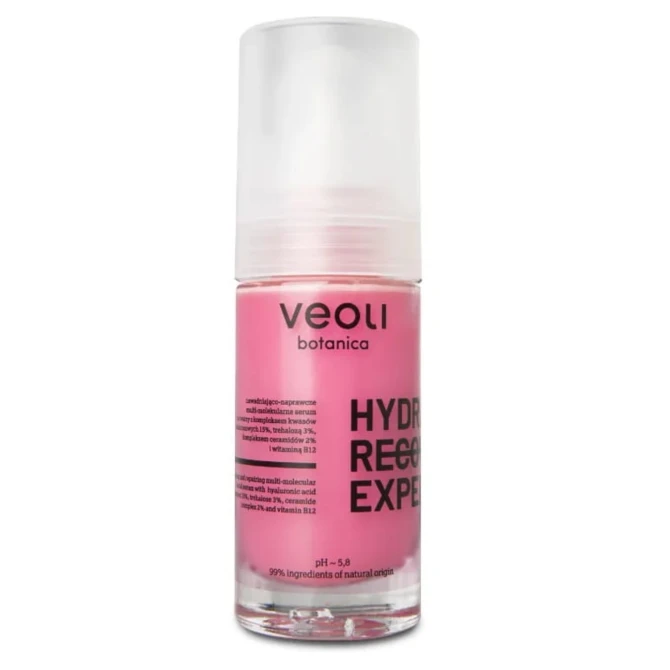 VEOLI BOTANICA Hydra Recovery Expert nawadniająco-naprawcze multi-molekularne serum do twarzy z kompleksem kwasów hialuronowych - 30ml (id: 61662)