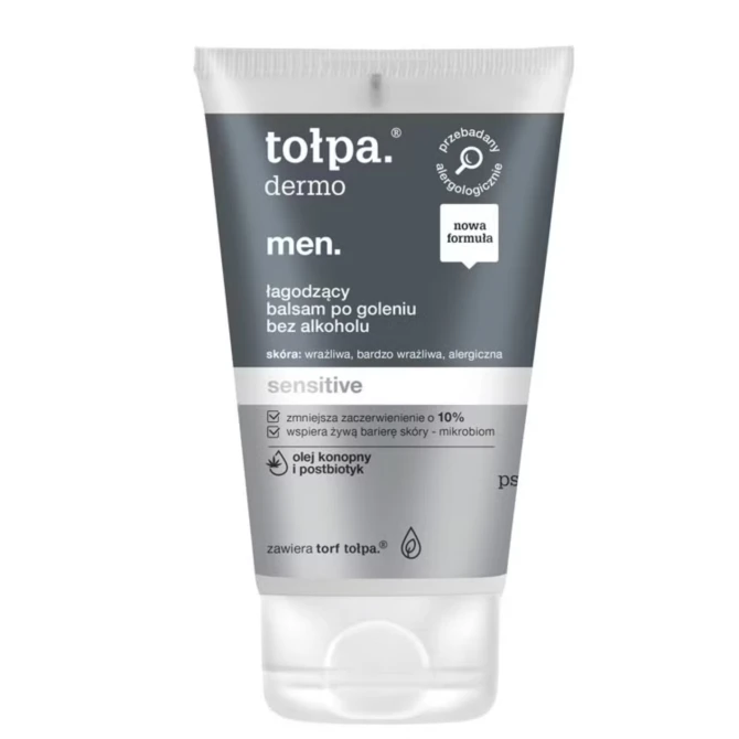 TOŁPA DERMO MEN sensitive łagodzący balsam po goleniu bez alkoholu - 100ml (id: 72872)