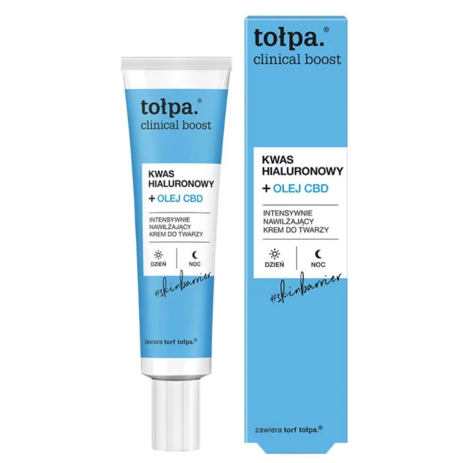 TOŁPA CLINICAL BOOST Kwas Hialuronowy+ Olej CBD Intensywnie Nawilżający Kremd - 40ml (id: 72901)