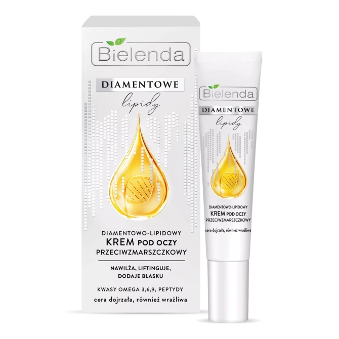 BIELENDA Diamentowe Lipidy Diamentowo-Lipidowy Krem Pod Oczy Przeciwzmarszczkowy - 15ml (id: 12267)