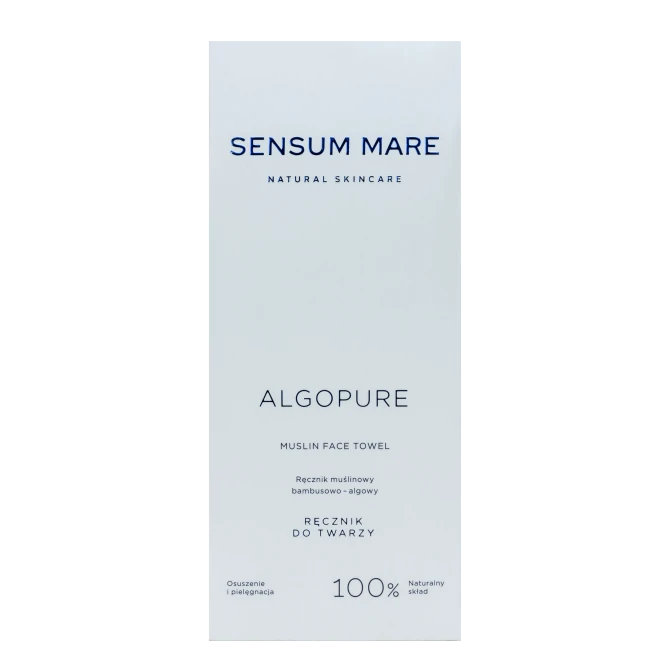 SENSUM MARE ALGOPURE Ręcznik muślinowy bambusowo-algowy do twarzy 1 szt. (id: 72723)