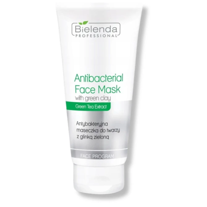 BIELENDA PROFESSIONAL Antibacterial Face Mask Antybakteryjna maseczka do twarzy z glinką zieloną 150 g